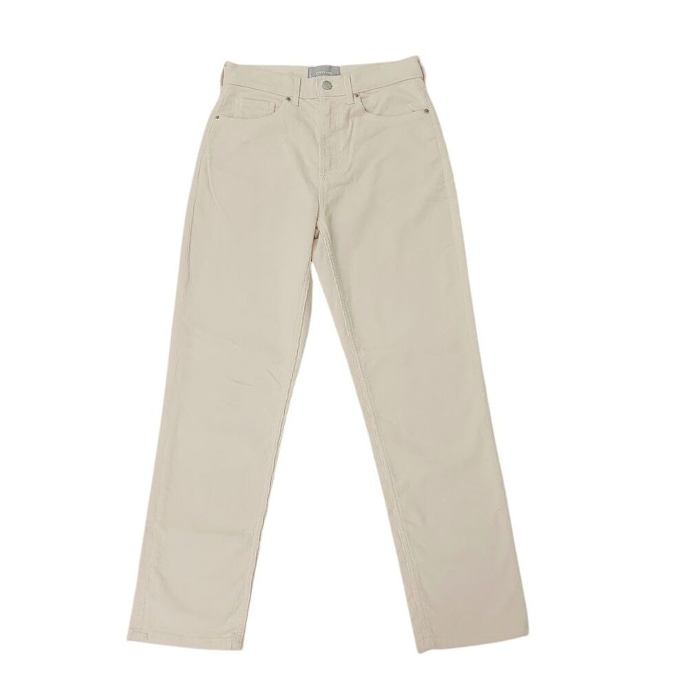 Everlane Corduroy Pants Womens 27 Beige Baby Cord Cheeky Straight Leg Casual
